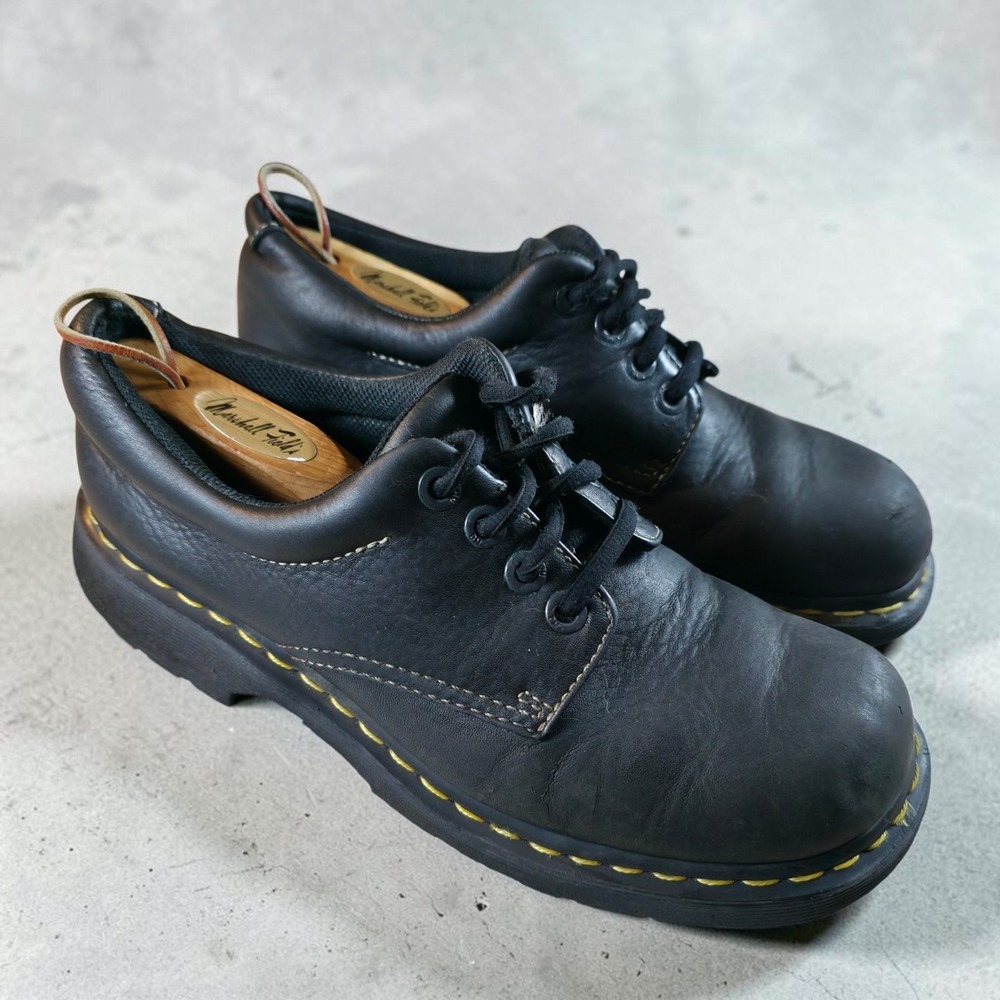 Dr. Martens 11290 Black Leather Chunky Oxford Shoes Mens Size 10 *No Insoles*